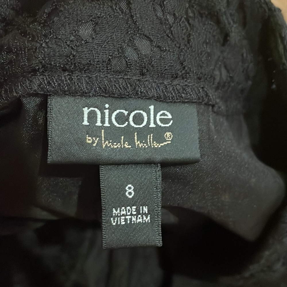 Nicole by Nicole Miller Black Lace Shorts Size 8 - Picture 4 of 6
